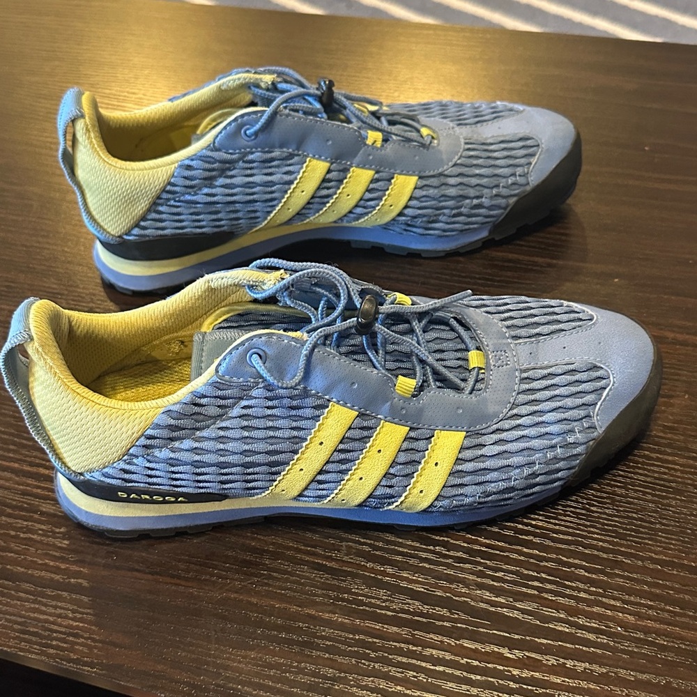 Women's Adidas Blue and Yellow Athletic Shoes - Picture 4 of 8